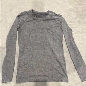 Lululemon swiftly Gray Long Sleeve Shirt
